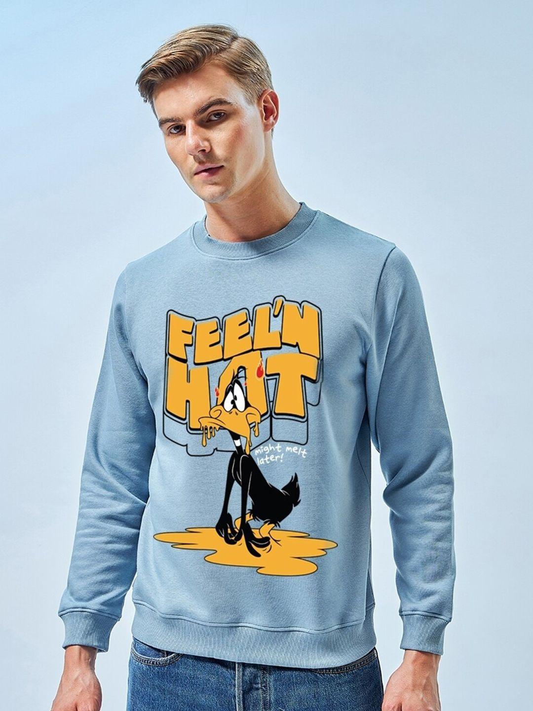 Bewakoof Official Looney Tunes Merchandise Feel'n Hot Graphic Printed Oversized Sweatshirt