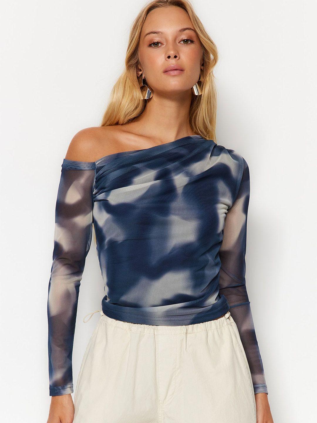 trendyol-abstract-printed-one-shoulder-top
