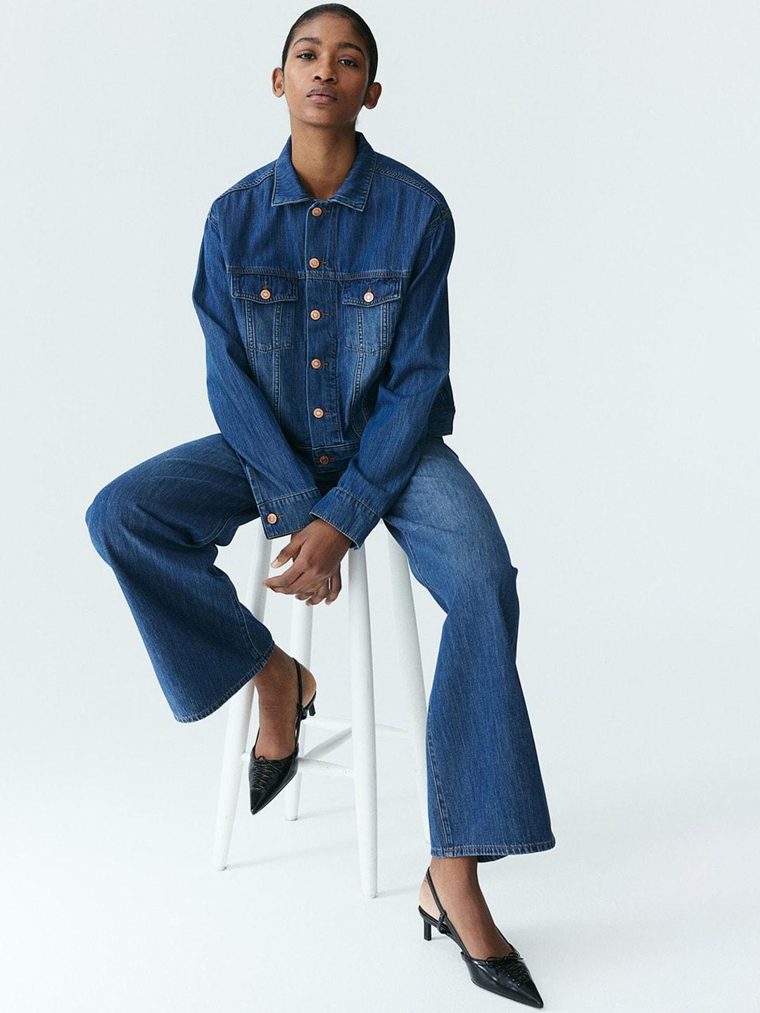H&M Women Feather Soft Straight Regular Jeans