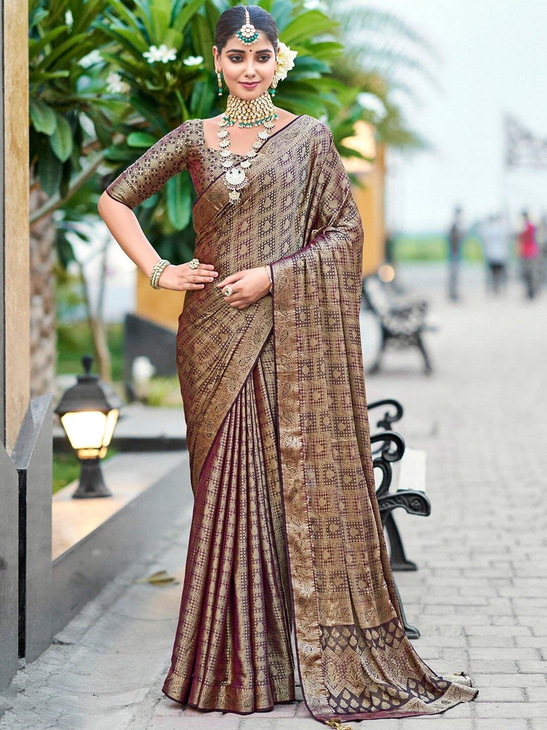 saree-mall-burgundy-paisley-pure-silk-designer-banarasi-sarees