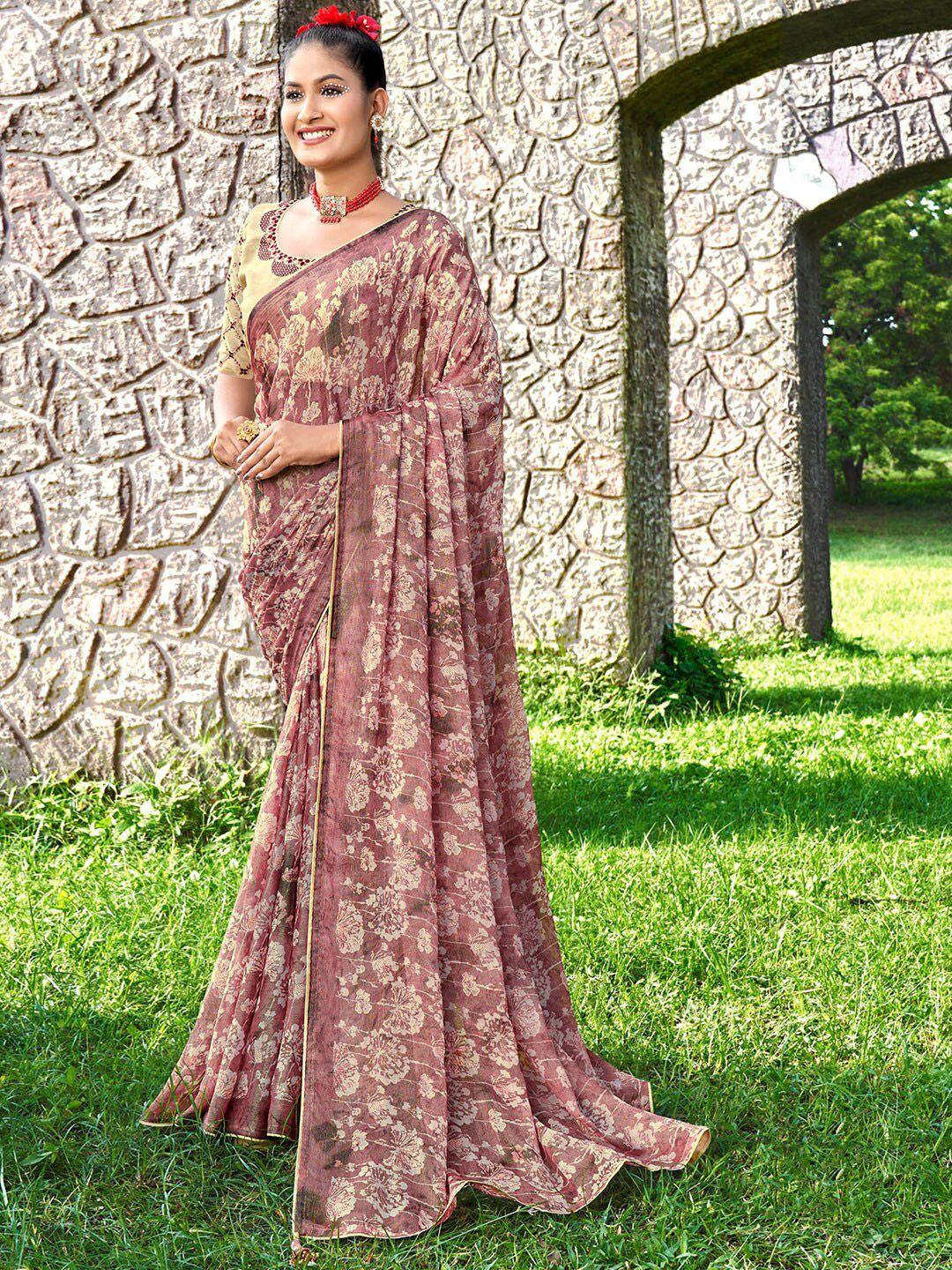 saree-mall-mauve-floral-pure-chiffon-designer-sarees