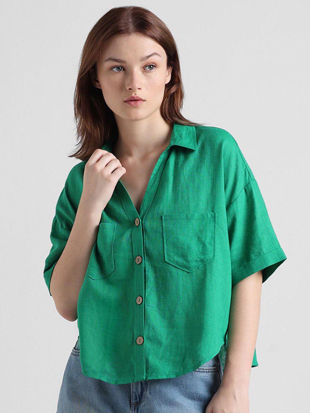 only-spread-collar-casual-shirt