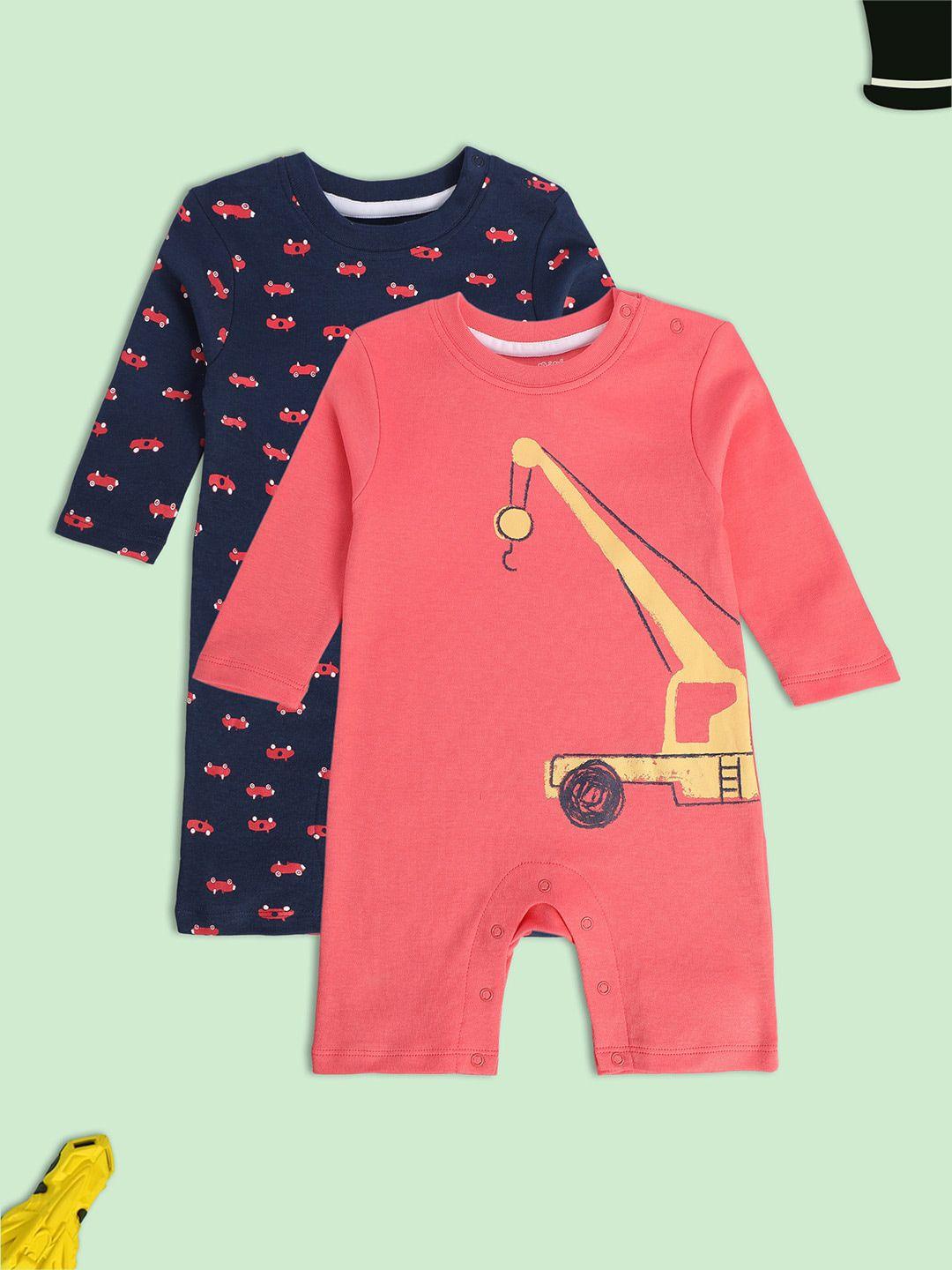 mini-klub-infant-boys-pack-of-2-printed-cotton-rompers