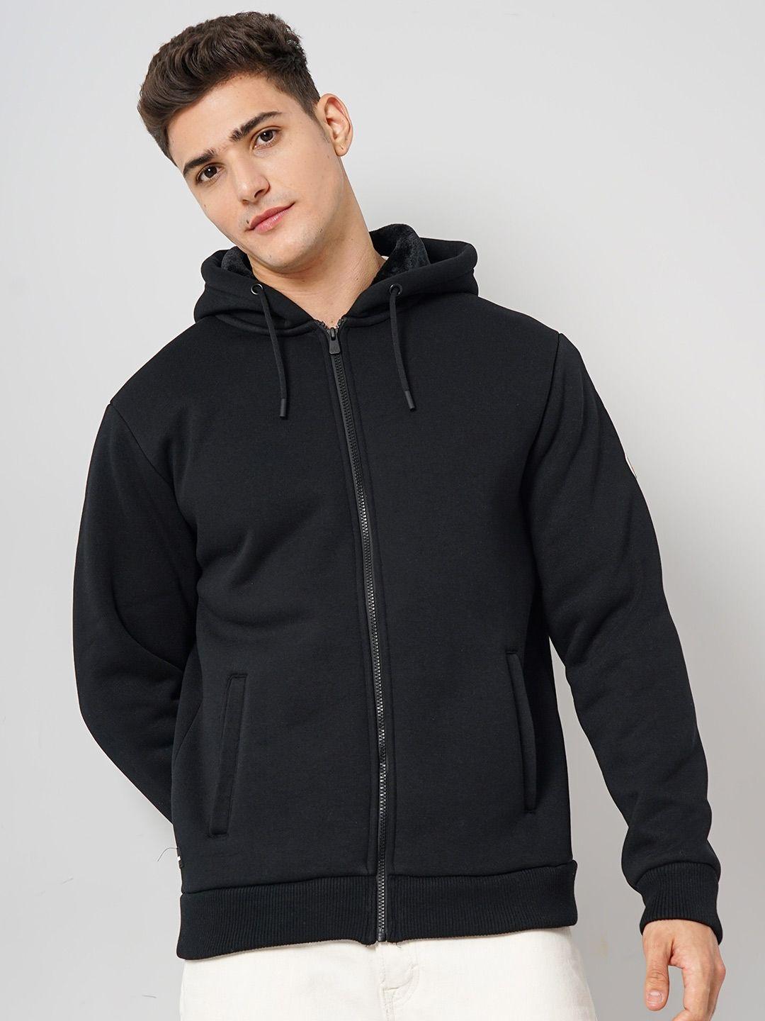 celio-hooded-cotton-front-open-sweatshirt