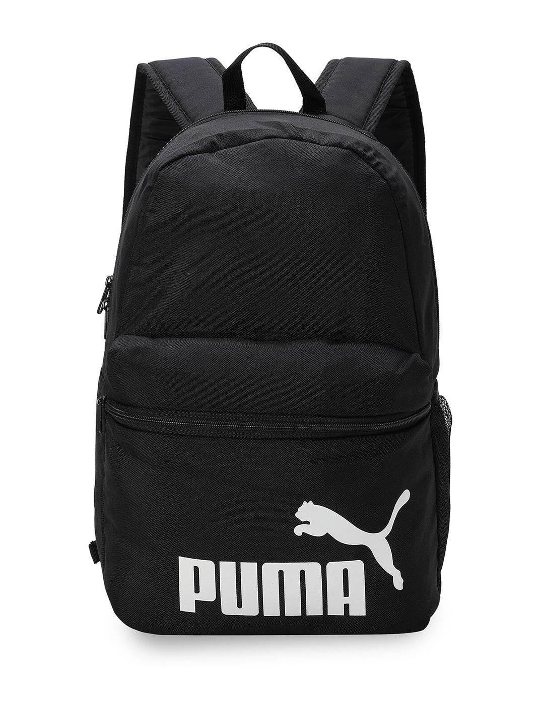 Puma Unisex Brand Logo Printed Phase Padded Zip-Up Backpacks