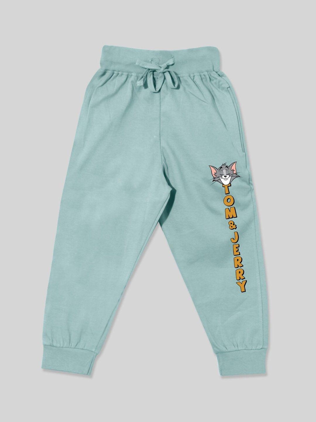 Minute Mirth Boys Tom & jerry Graphic Printed Cotton Joggers
