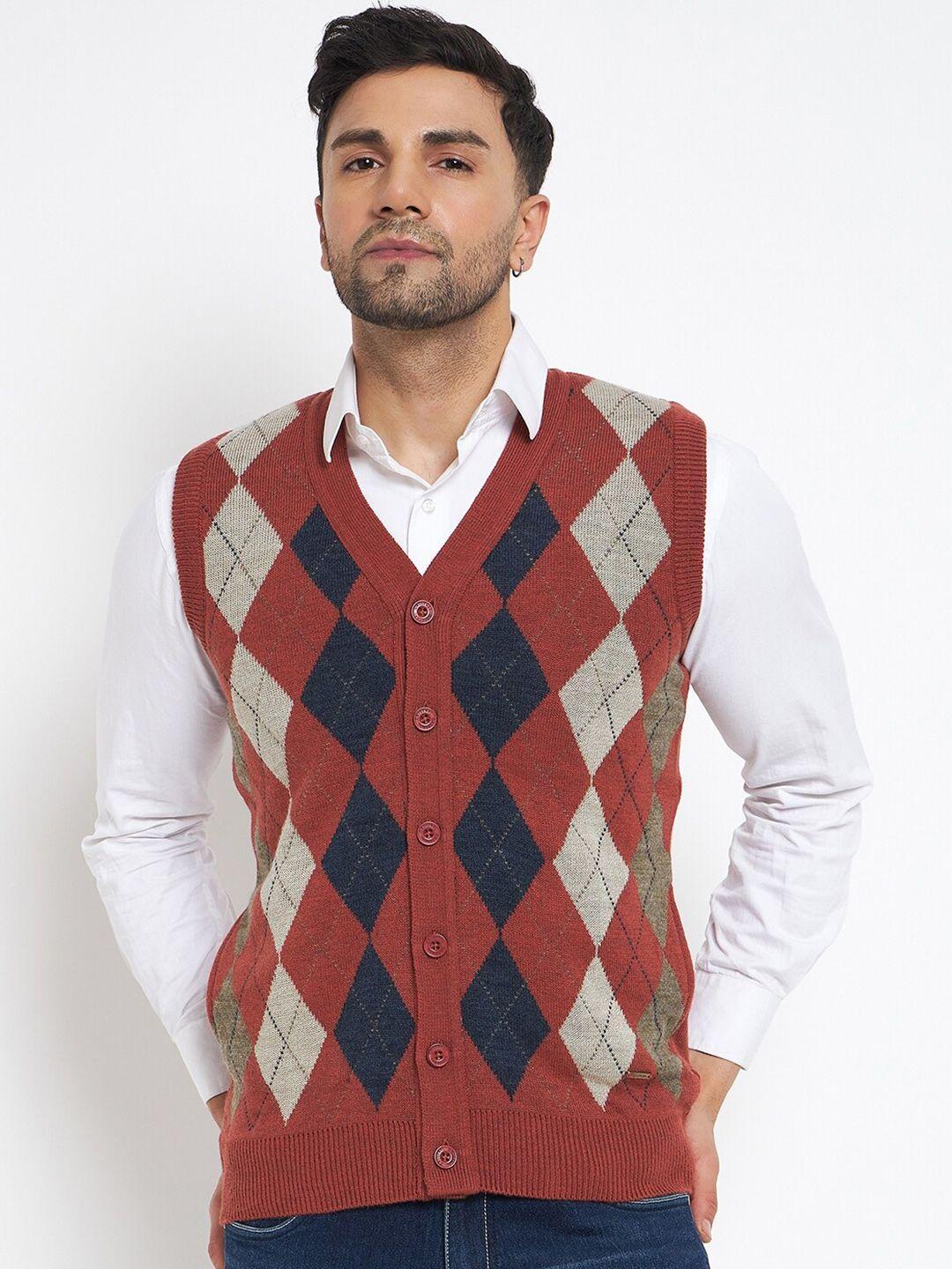 duke-geometric-self-design-acrylic-sweater-vest