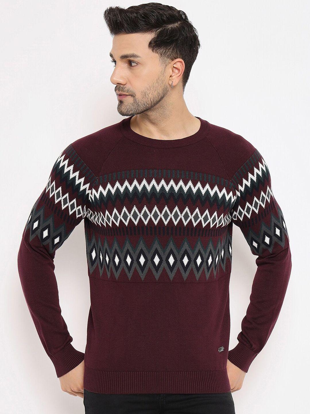 duke-geometeric-self-design-long-sleeves-acrylic-pullover-sweater