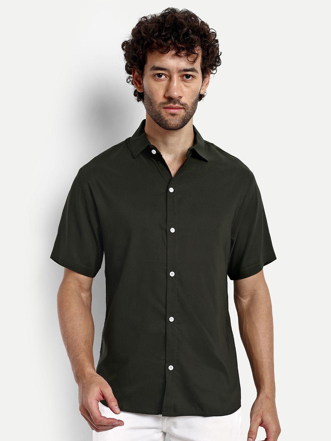 greciilooks-men-black-relaxed-opaque-casual-shirt