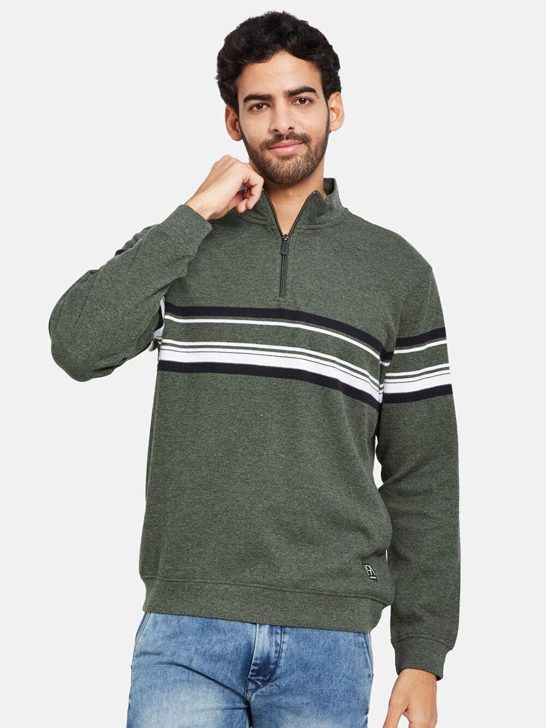 octave-mock-collar-striped-fleece-pullover-sweatshirt
