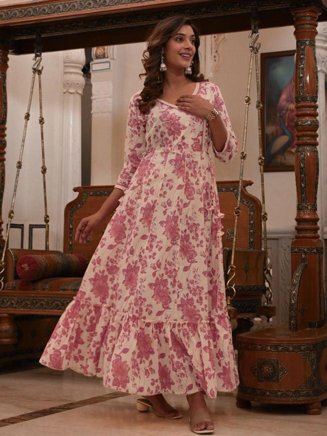 varanga-off-white-&-pink-floral-embroidered-maxi-dress