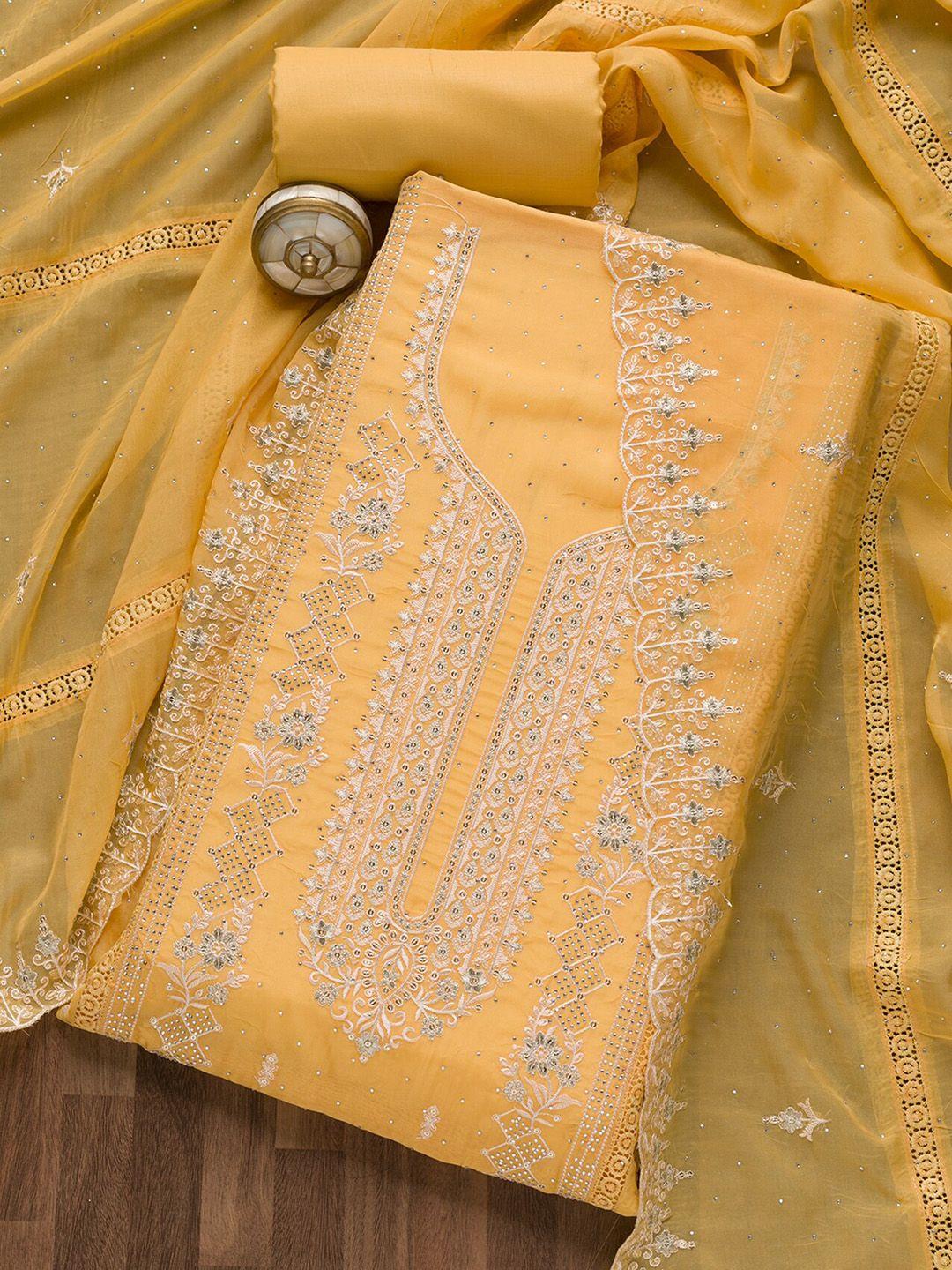 koskii-yellow-embroidered-unstitched-dress-material