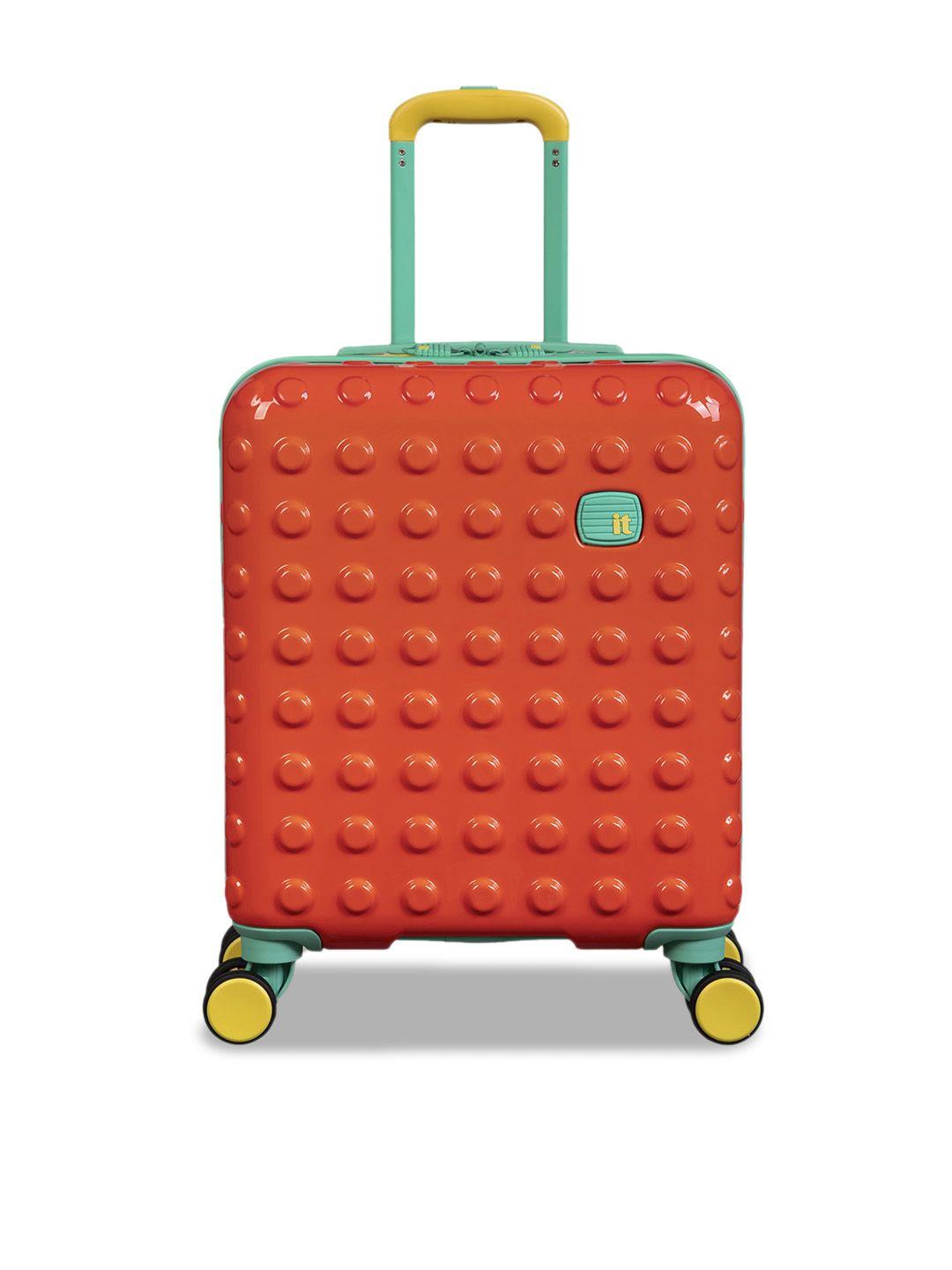 IT luggage Bobble Bloc Kids Textured Hard-Sided Cabin Trolley Suitcase