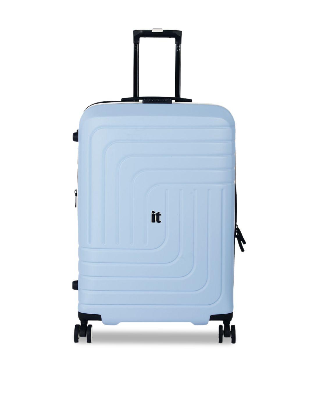 IT luggage Convolved Textured 24 inches 360-Degree Rotation Hard-Sided Trolley Bag