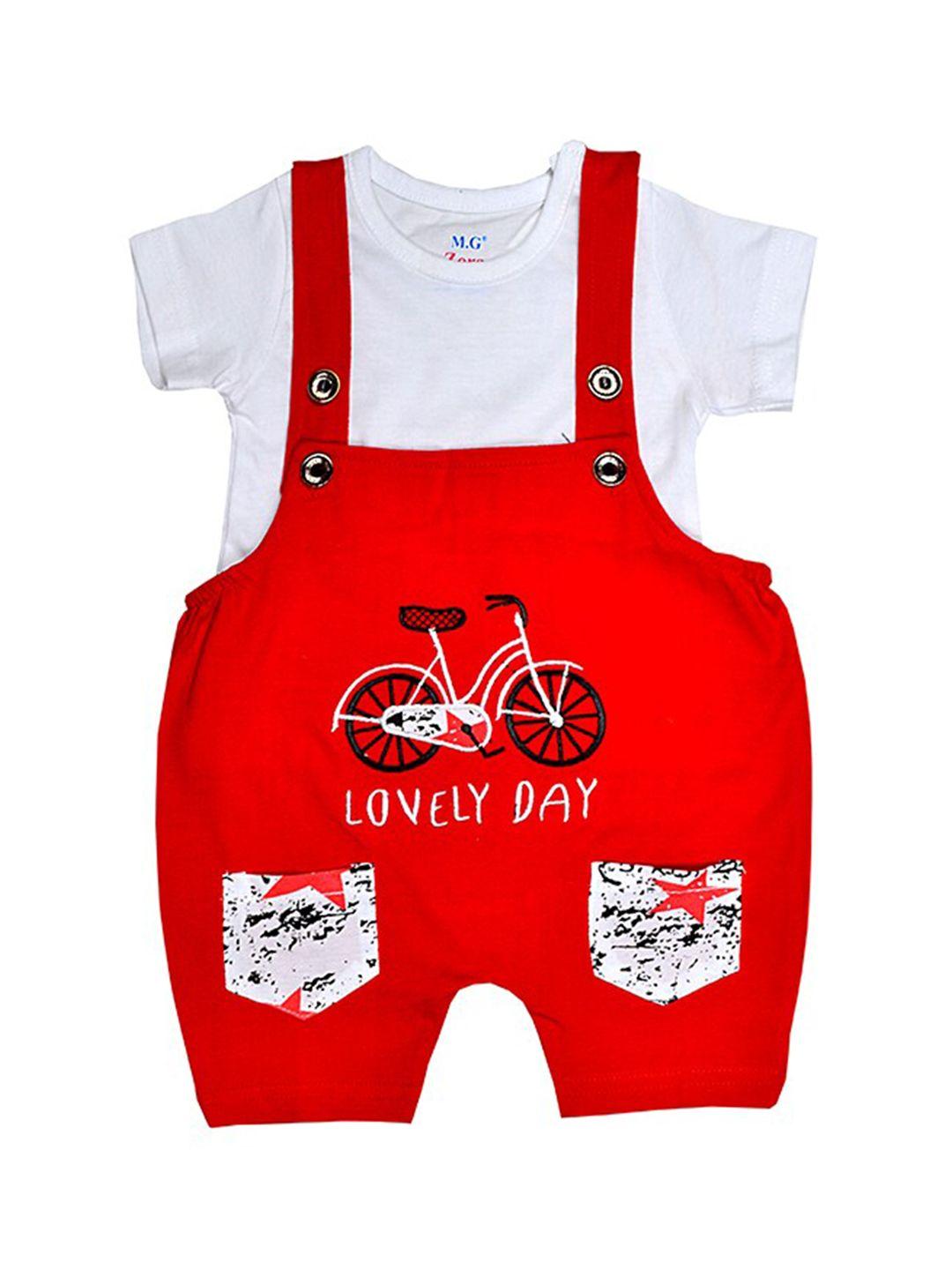 baesd-infants-conversational-printed-pure-cotton-dungaree-with-t-shirt