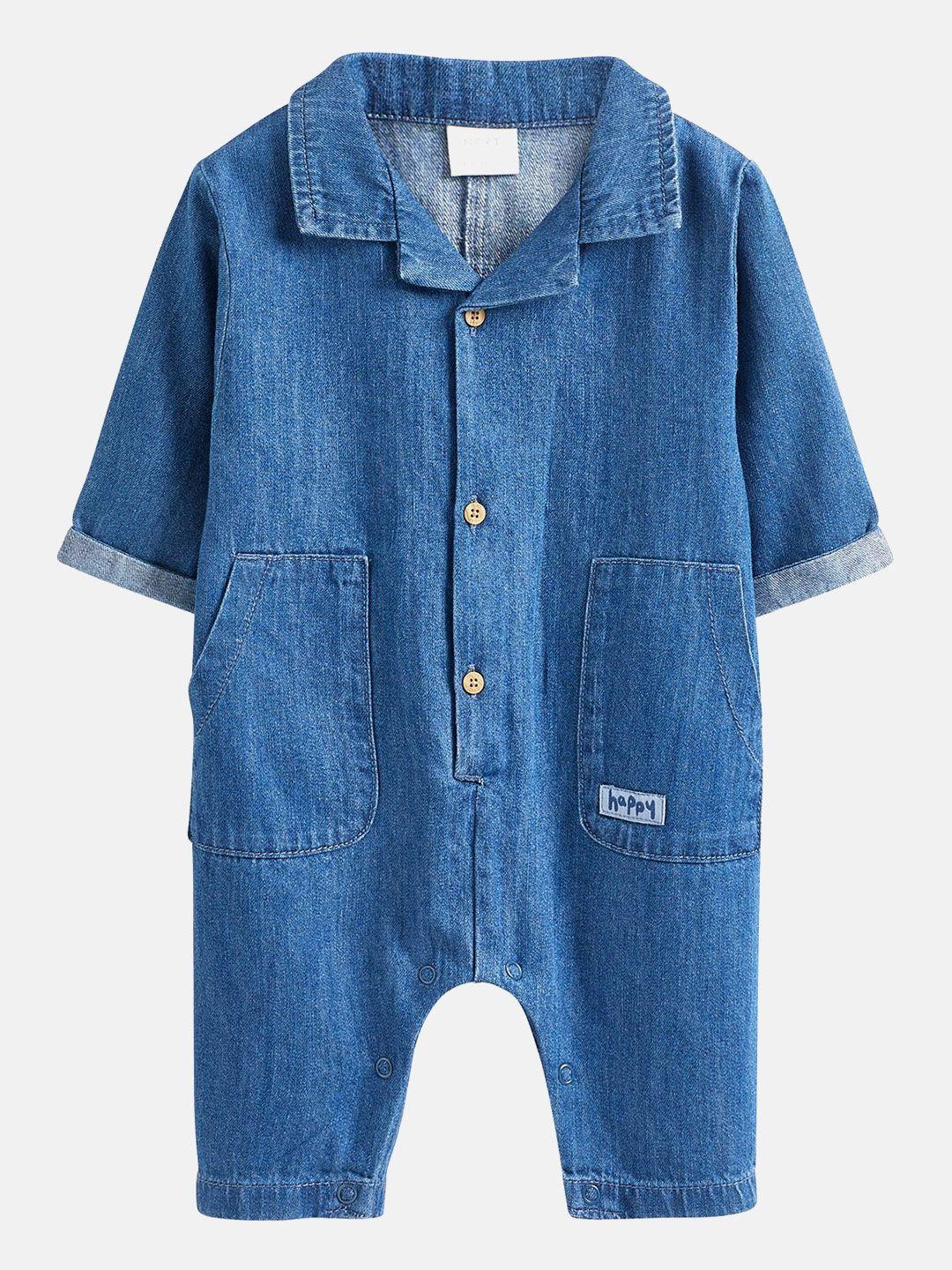 next-kids-solid-pure-cotton-rompers