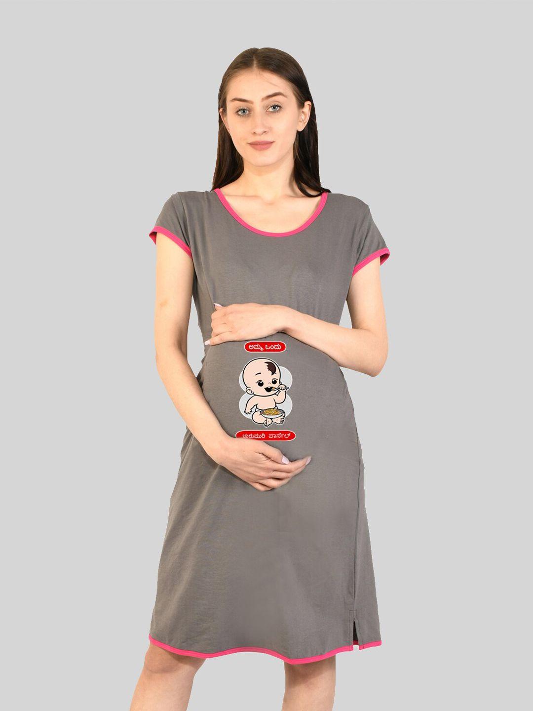 sillyboom-graphic-printed-round-neck-maternity-t-shirt-nightdress