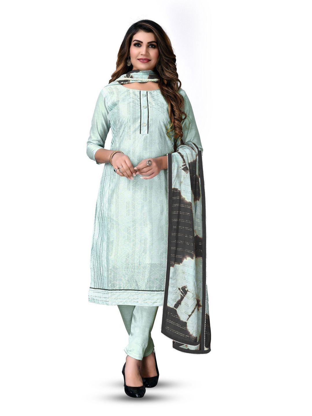 MANVAA Sea Green Unstitched Dress Material