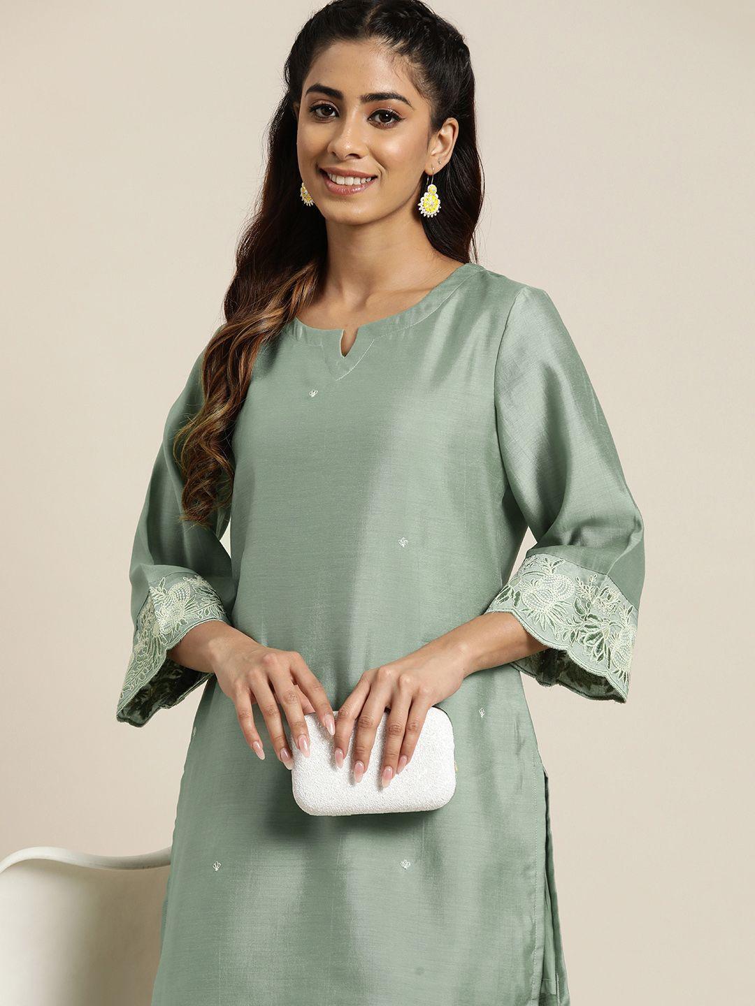 here&now-embroidered-kurta-&-trousers-set