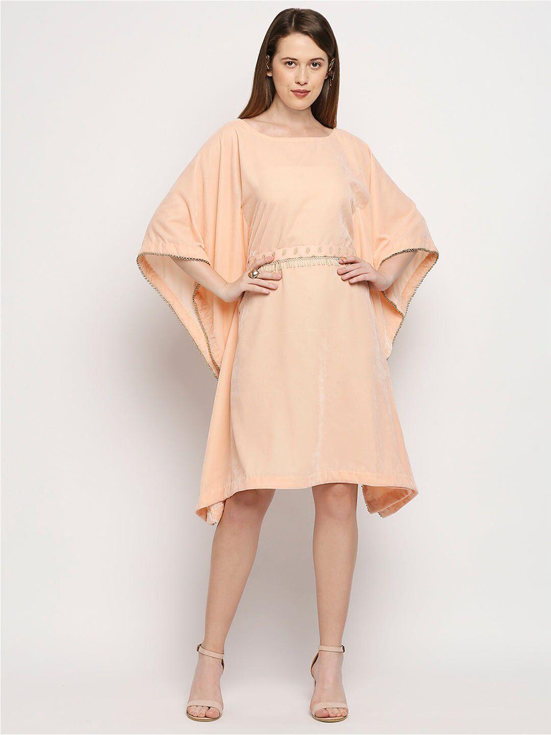 monk-&-mei-kimono-sleeve-velvet-kaftan-dress
