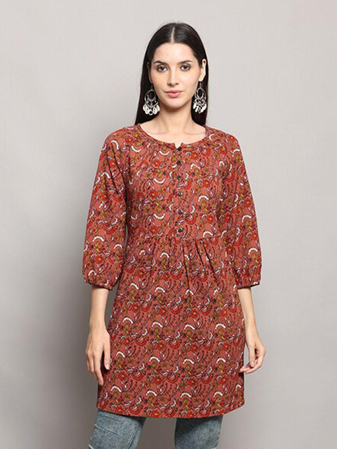 maiyee-brown-floral-print-maxi-top