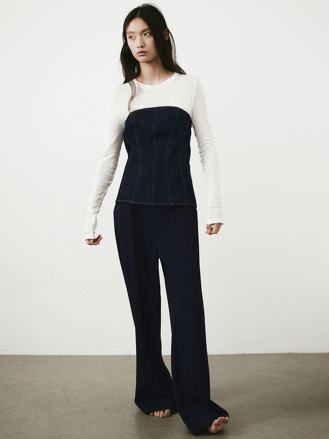 H&M High-Waisted Tailored Trousers
