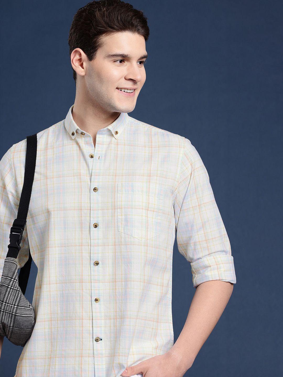 mast-&-harbour-men-standard-checked-casual-shirt