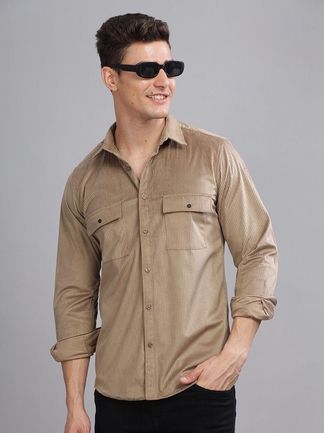 paul-street-standard-slim-fit-double-pocket-corduroy-casual-shirt
