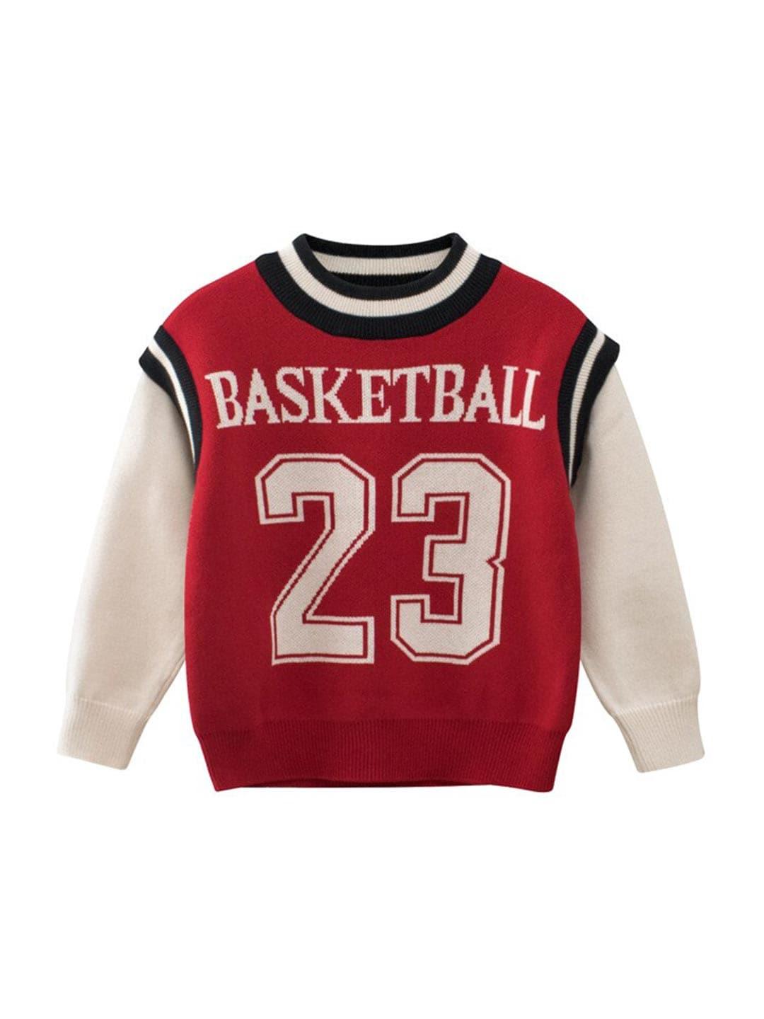 stylecast-boys-red-printed-pullover-with-applique-detail