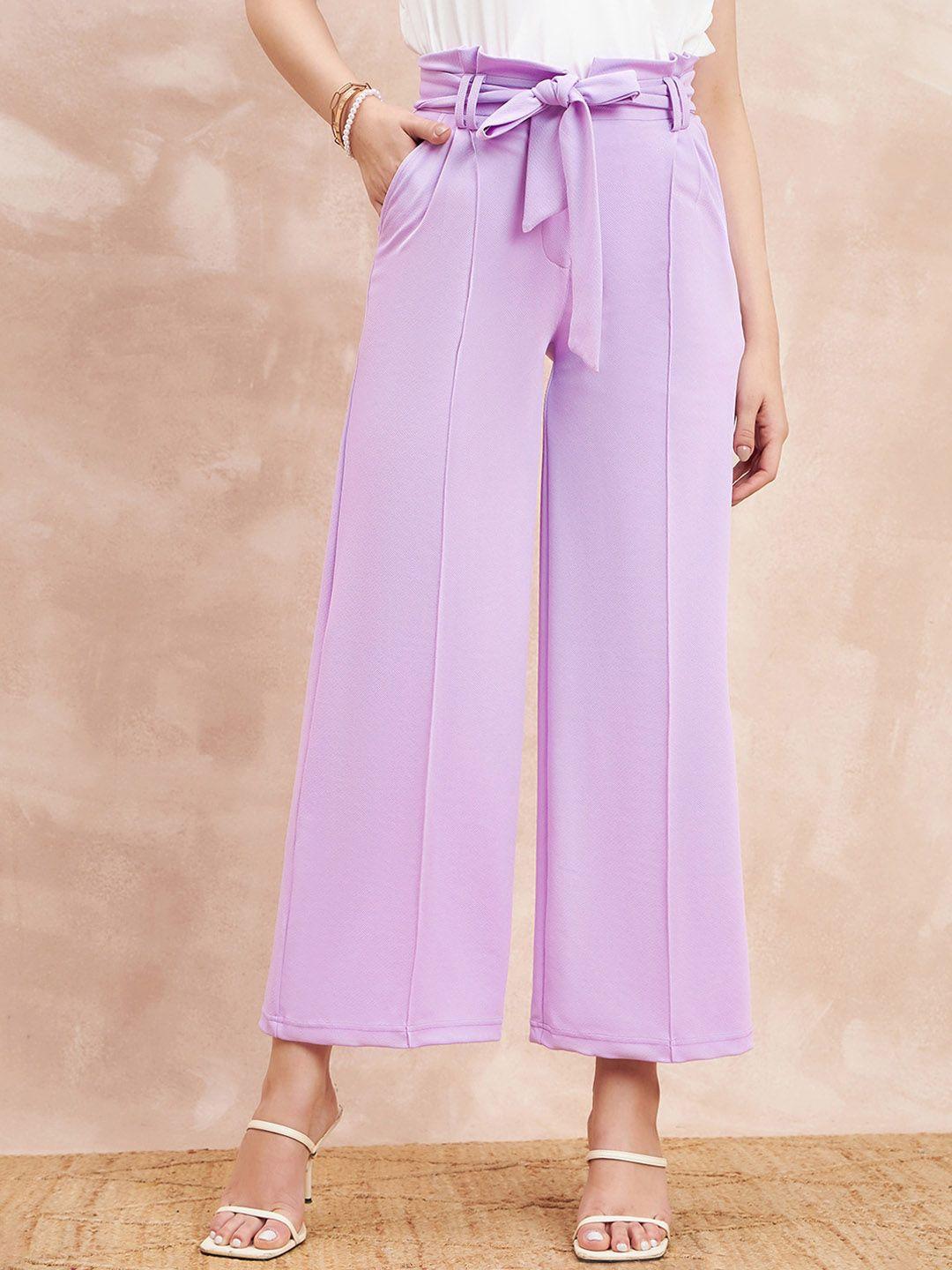 all-about-you-women-lavender-comfort-flared-high-rise-parallel-trousers