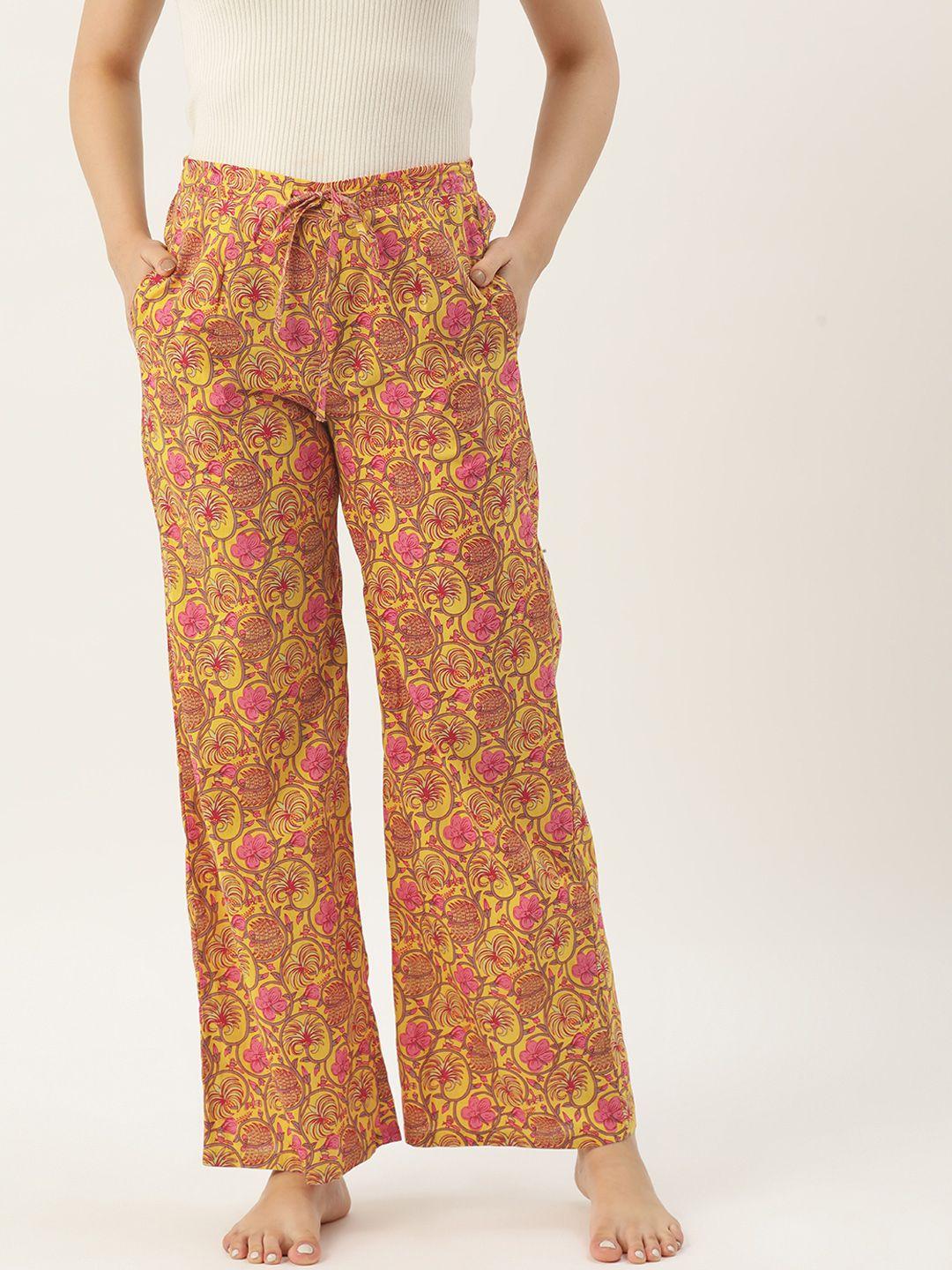 Rue Collection Women Printed Cotton Lounge Pants