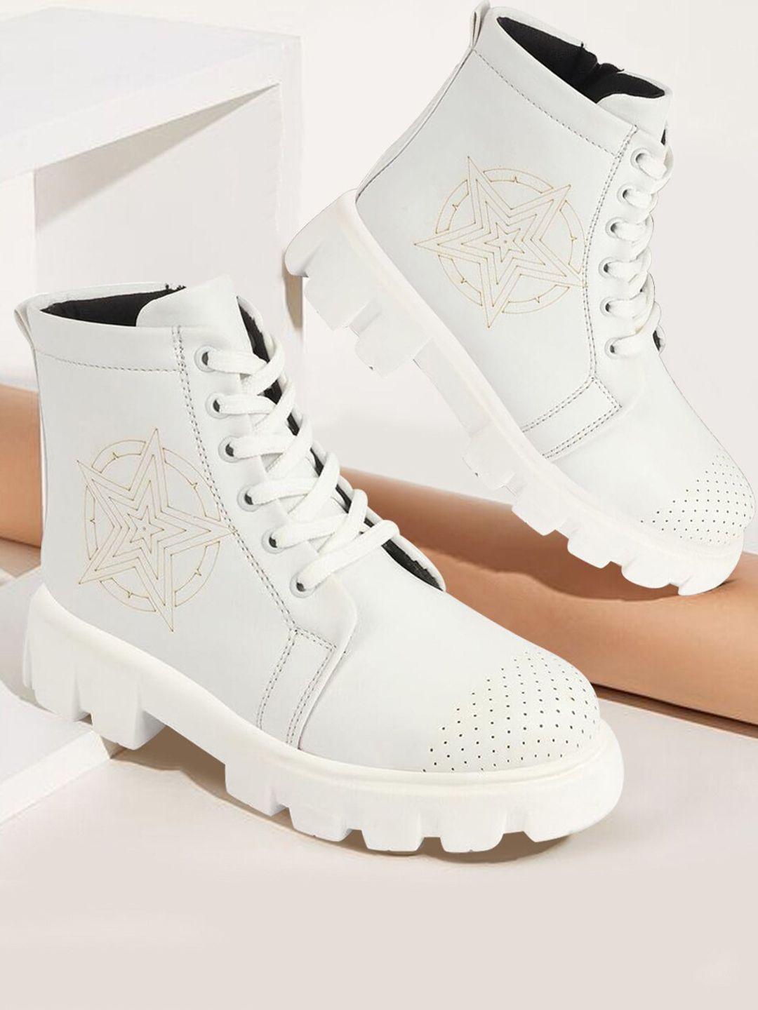 fausto-women-mid-top-perforation-platform-heeled-chunky-boots