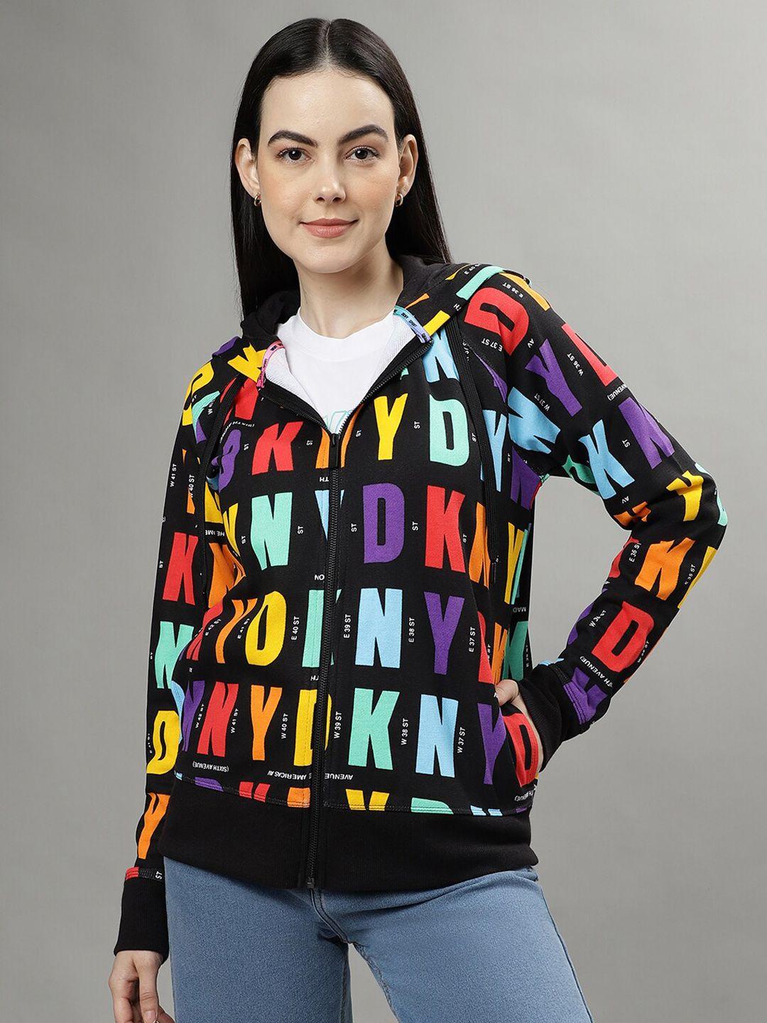 DKNY Typography Printed Bomber Jacket