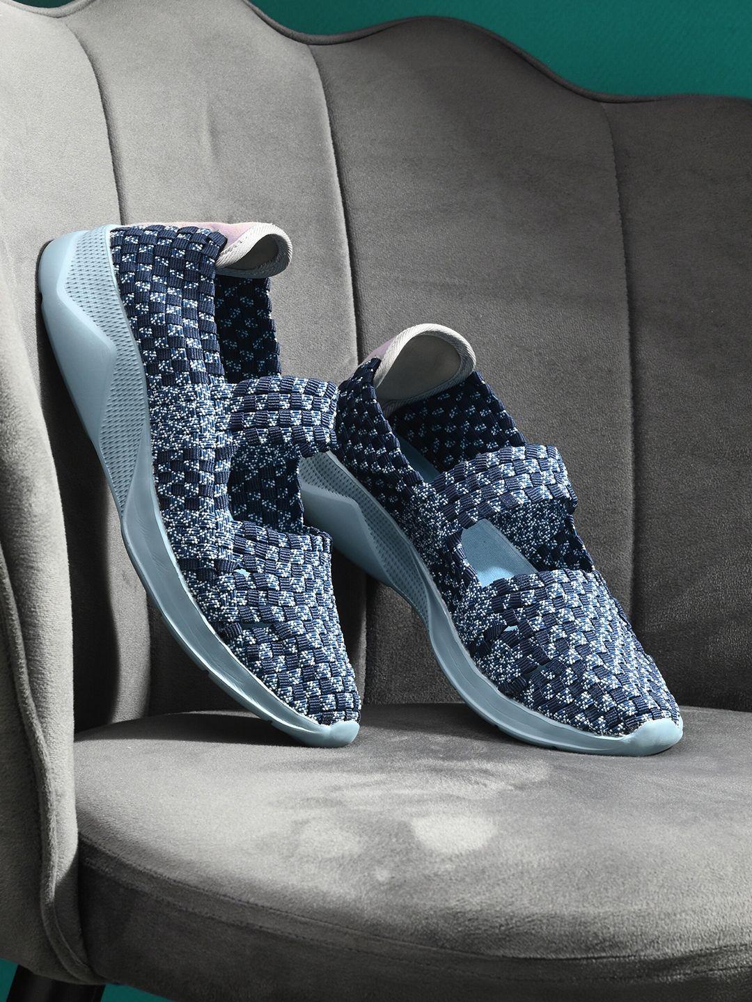 HRX by Hrithik Roshan Women Blue Textile Walking Shoes