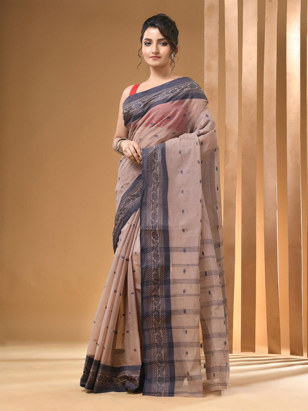 arhi-floral-woven-design-pure-cotton-tant-saree