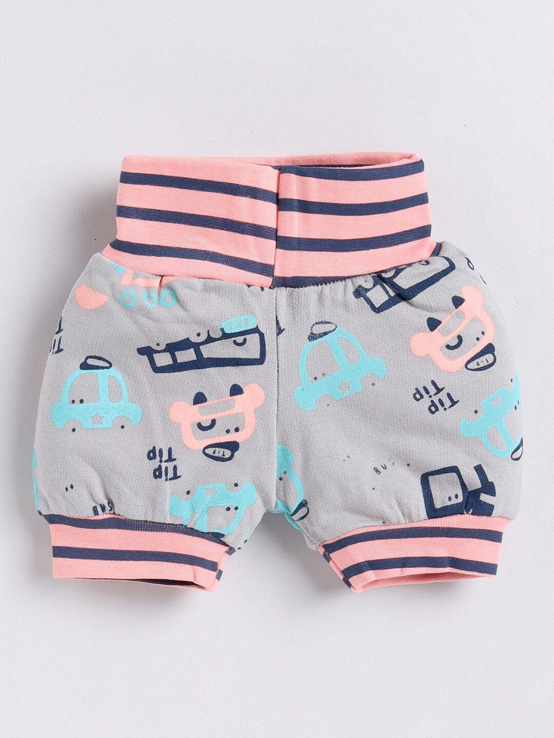 Moms Love Infants Boys Conversational Printed Organic Cotton Shorts