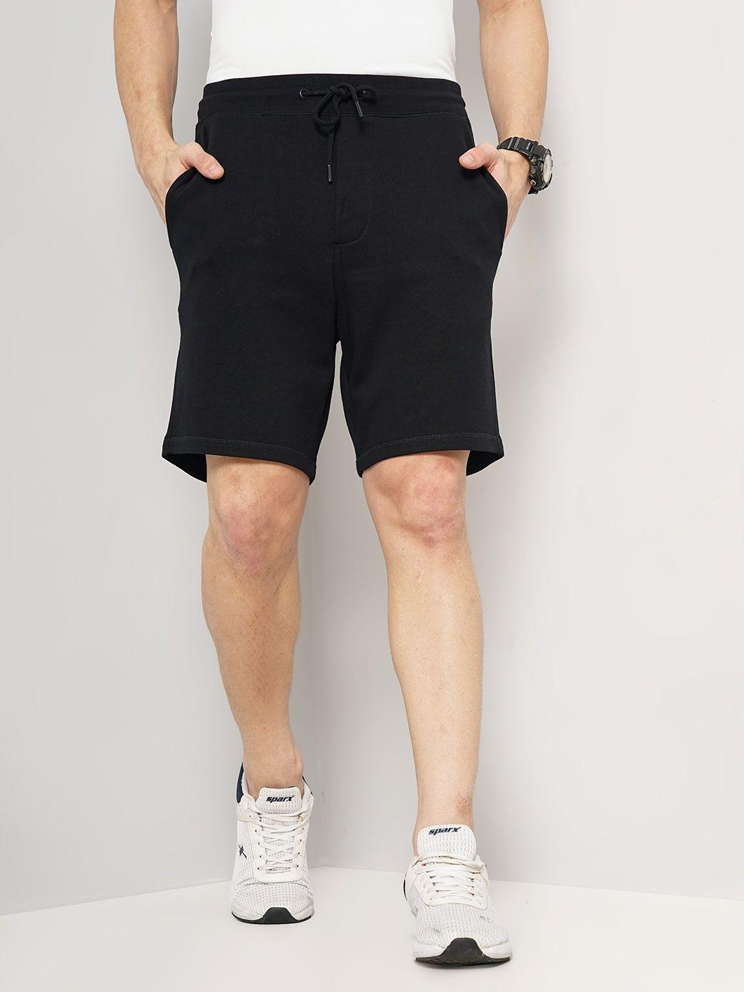 Celio Men Mid Rise Above knee Length Cotton Sports Shorts