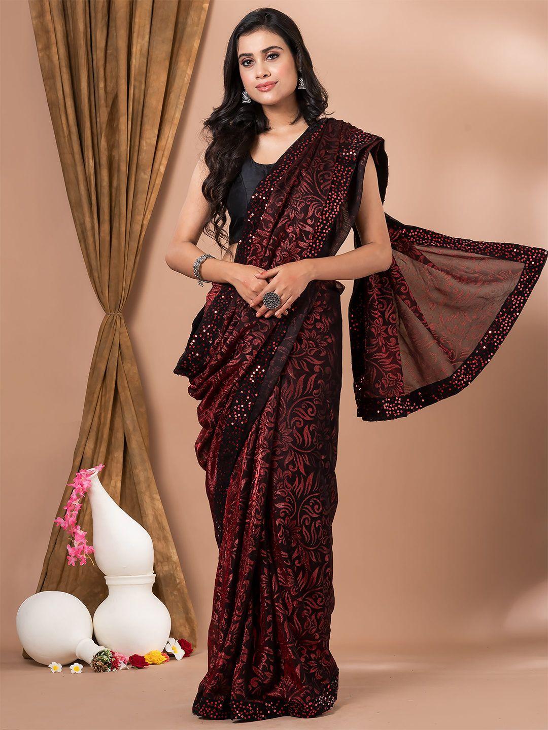mahalasa-maroon-floral-embroidered-art-silk-saree