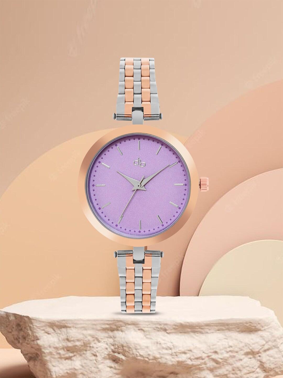 DressBerry Women Purple Bracelet Style Straps Analogue Watch DB_SS23_16A