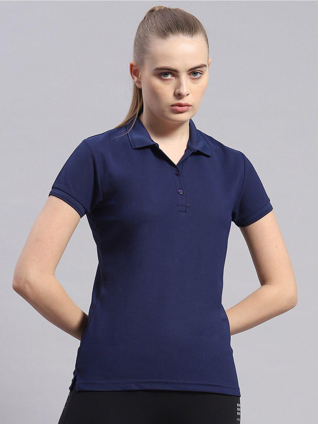 rock.it Polo Collar Solid T-shirt