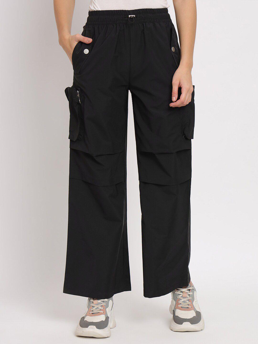 vividartsy-women-black-tapered-fit-joggers-trousers