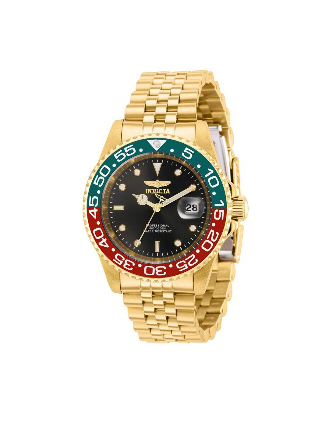 invicta-men-black-dial-&-gold-plated-stainless-steel-bracelet-style-straps-analogue-watch-36041