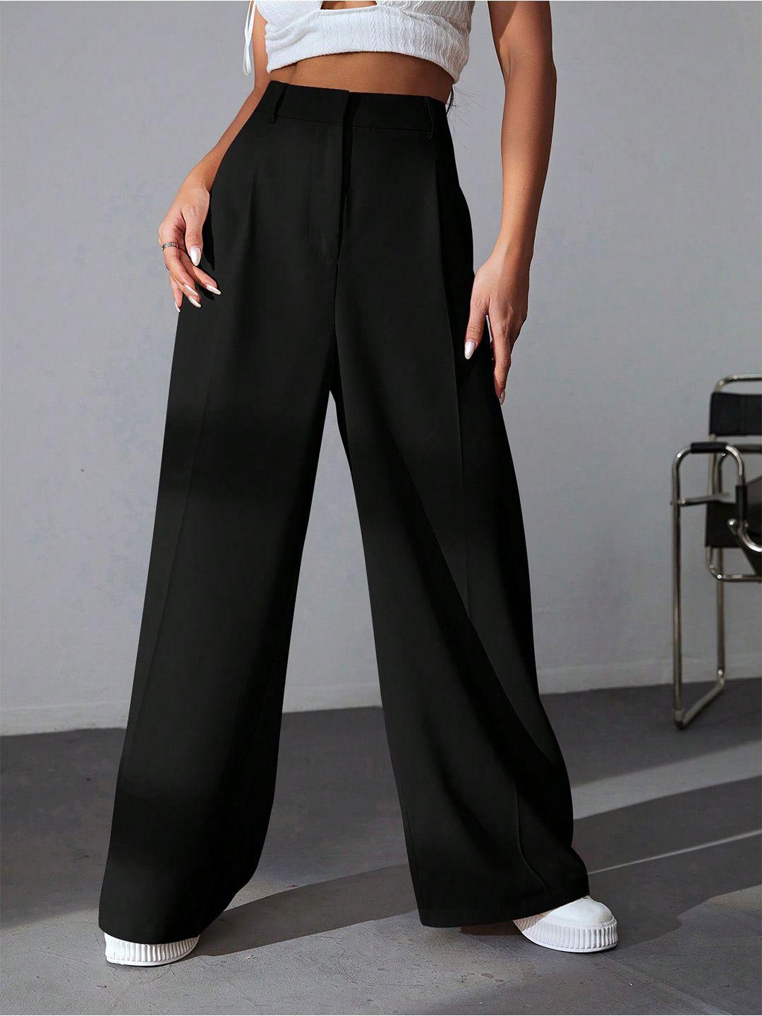 aahwan-women-loose-fit-high-rise-plain-parallel-trousers