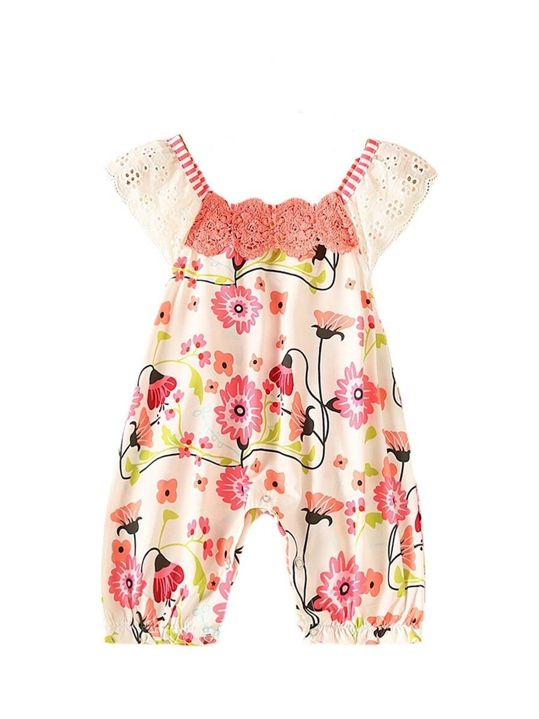 StyleCast Infant Girls Printed Rompers