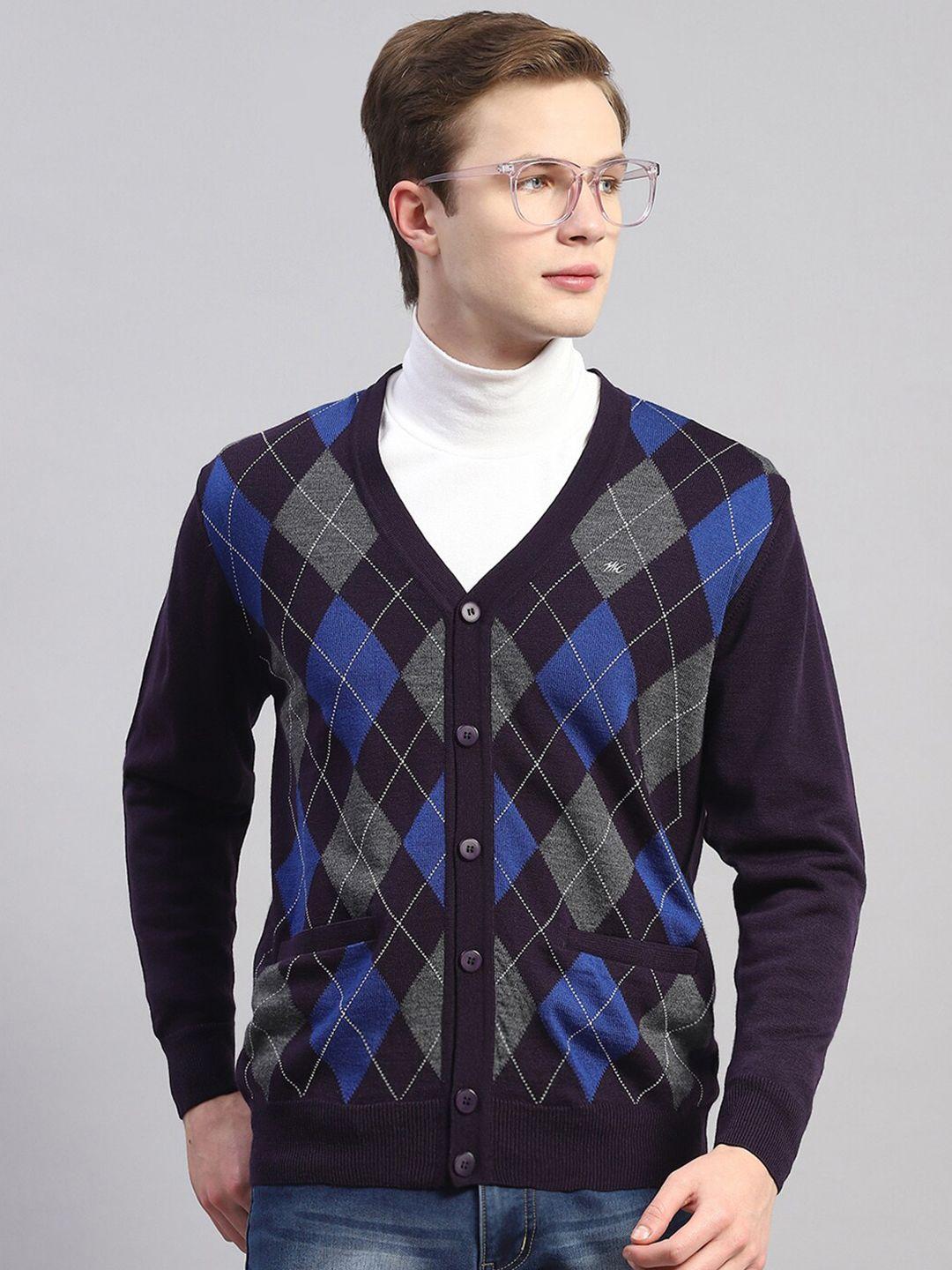monte-carlo-argyle-printed-long-sleeves-woollen-cardigan