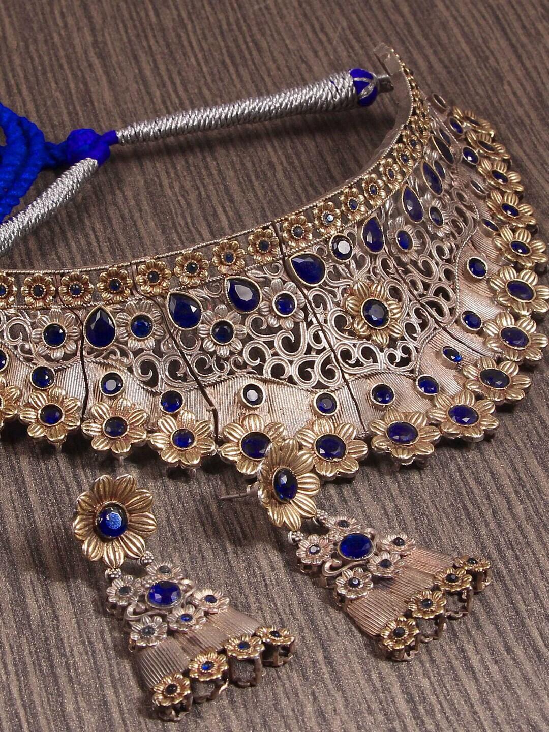 VIRAASI Stone-Studded Jewellery Set