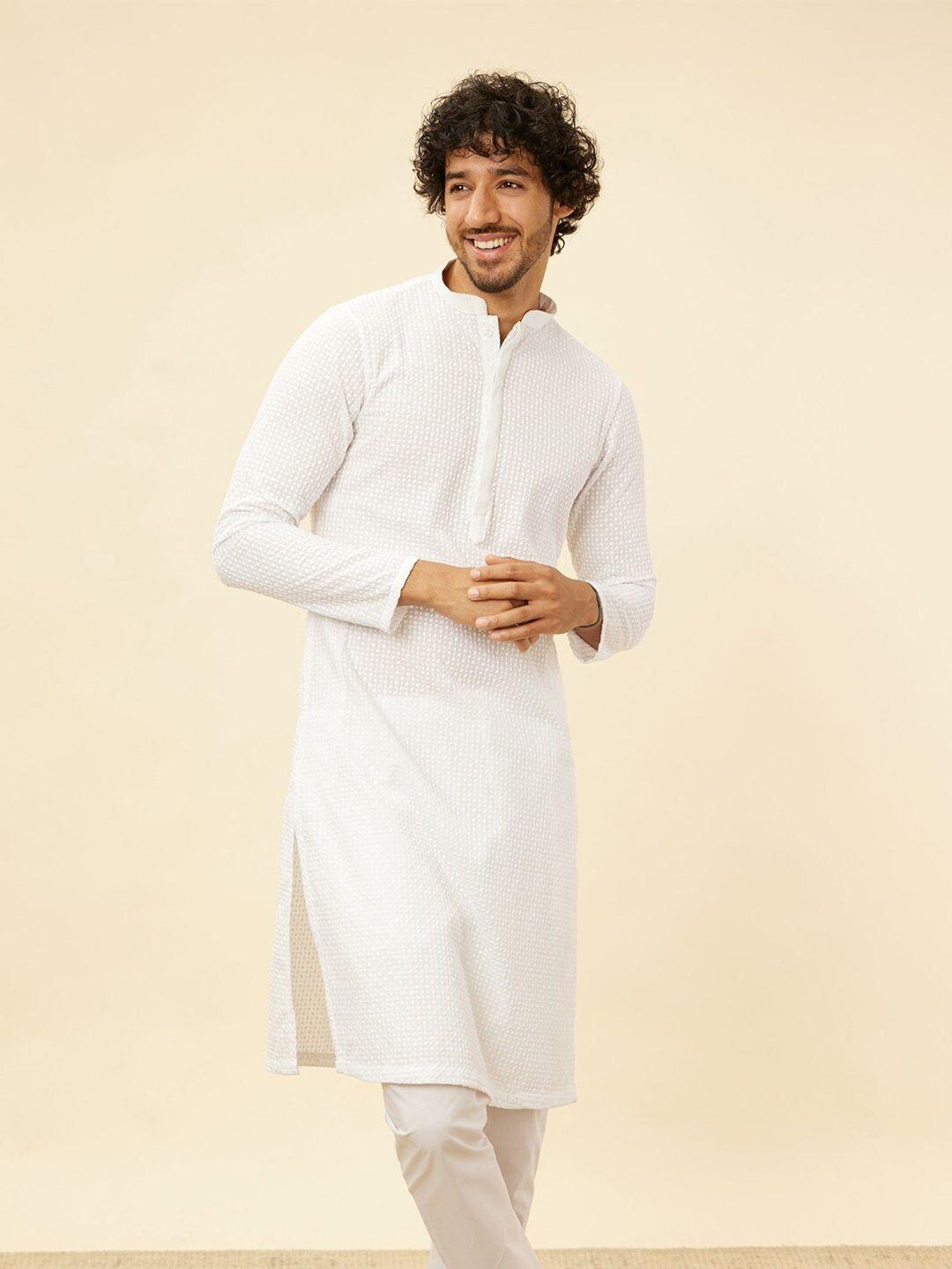 manyavar-geometric-embroidered-regular-thread-work-straight-kurta-with-pyjamas