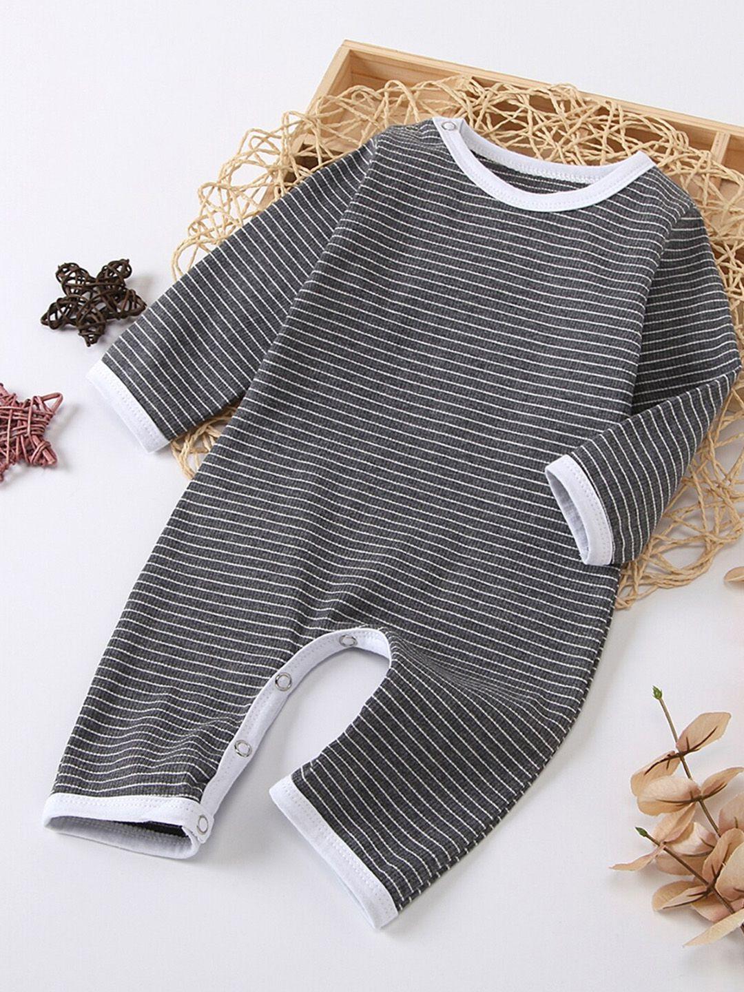 StyleCast Girls Striped Cotton Rompers