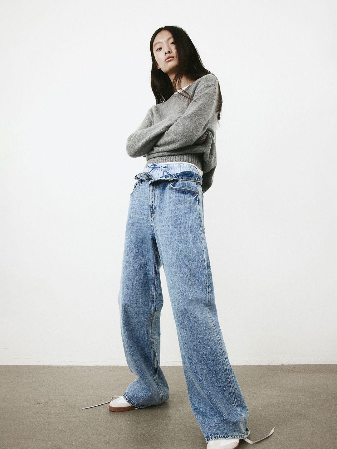 H&M Women Wide High Jeans