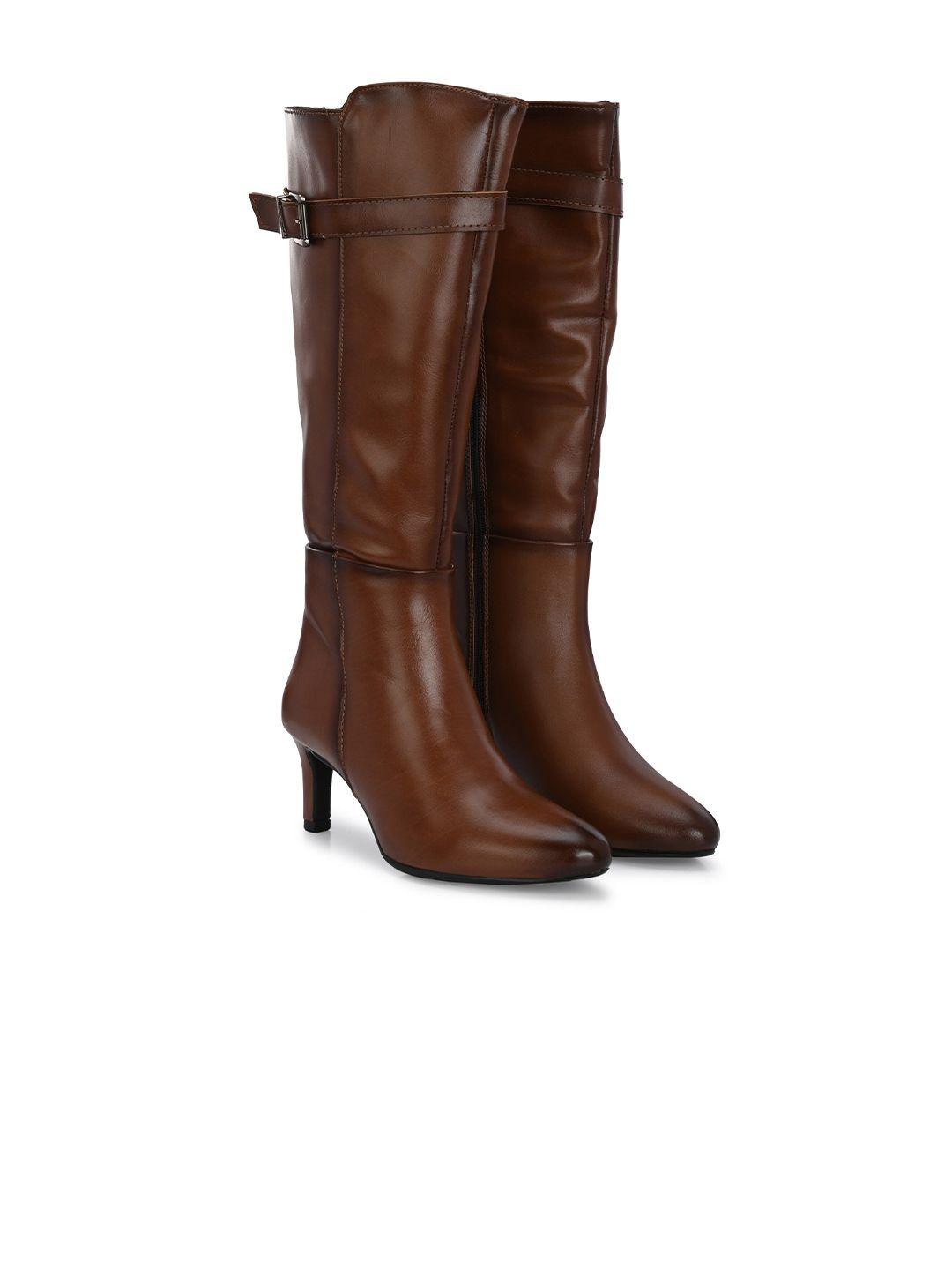 delize-women-buckle-detailed-kitten-heeled-chelsea-boots